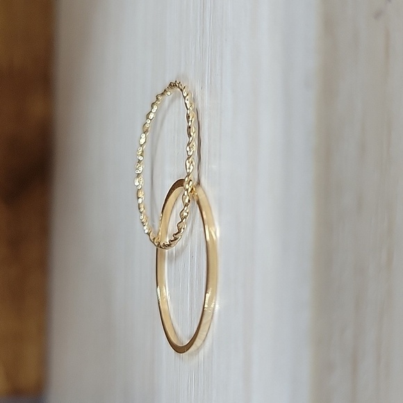 DAINTY DUO STACKING RINGS - Picture 4 of 5